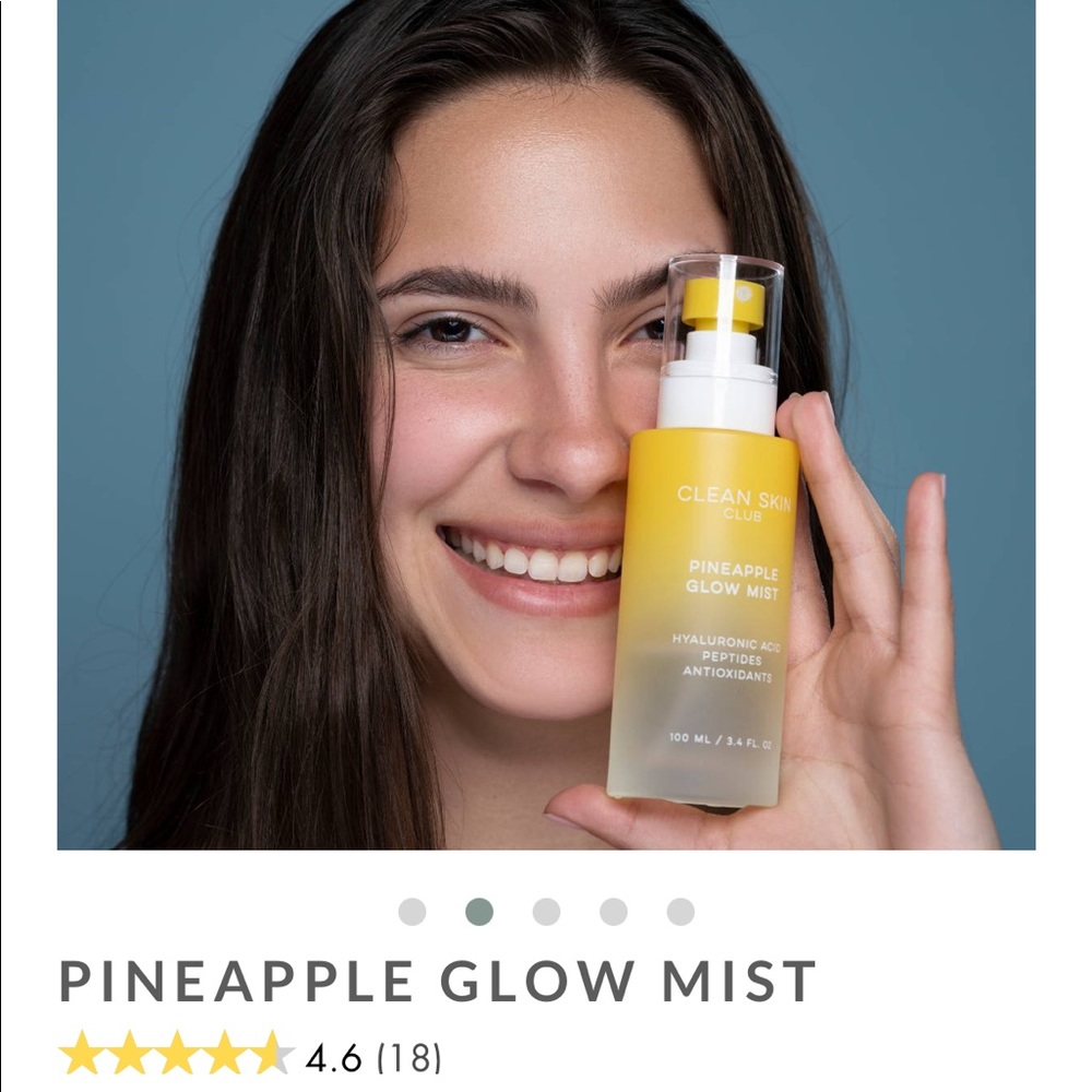 Clean skin club pineapple 🍍 glow mist